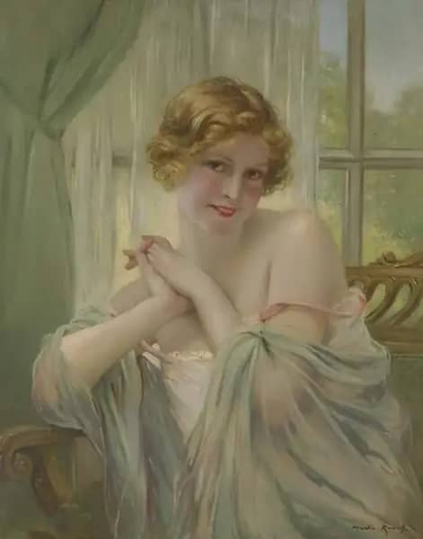 Portrait of a Lady by Francois Martin-Kavel | Oil Painting Reproduction