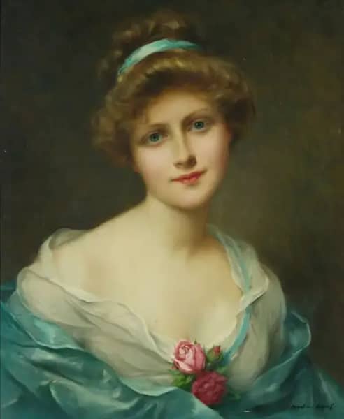 Portrait of Young Woman | Oil Painting Reproduction