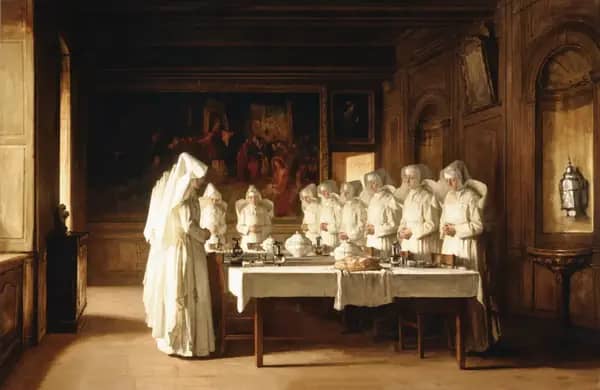 Sisters of Charity Saying Grace 1903 | Oil Painting Reproduction