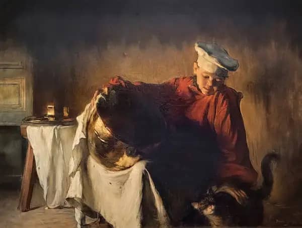 Sun Reflections 1895 by Claude Joseph Bail | Oil Painting Reproduction
