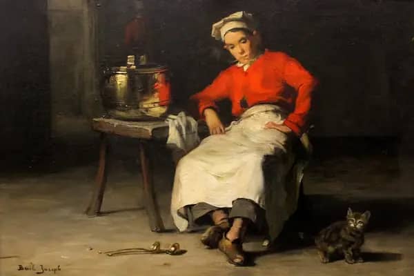 The Little Baker by Claude Joseph Bail | Oil Painting Reproduction