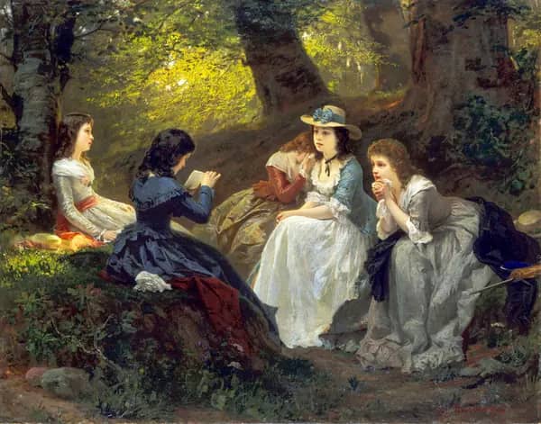 A Reading From Goethe's Werther 1870 | Oil Painting Reproduction