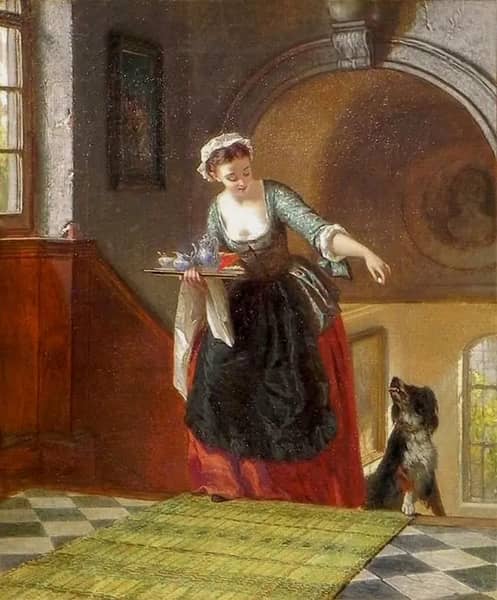 A Treat by Wilhelm Amberg | Oil Painting Reproduction