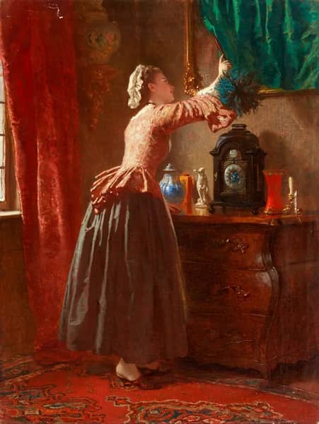 Curiosity by Wilhelm Amberg | Oil Painting Reproduction