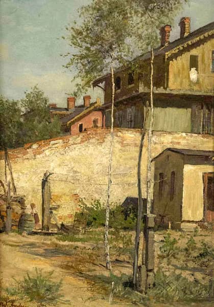 View of a House in Misdroy by Wilhelm Amberg | Oil Painting Reproduction