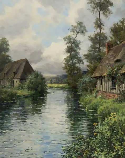 La Risle a La Heronniere Normandy | Oil Painting Reproduction