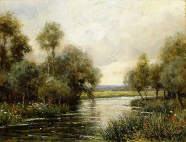 La Varenne at Martigny by Louis Aston Knight | Oil Painting Reproduction