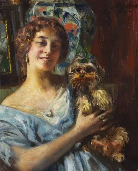 Cheerfulness 1918 by Ferdinand Max Bredt | Oil Painting Reproduction