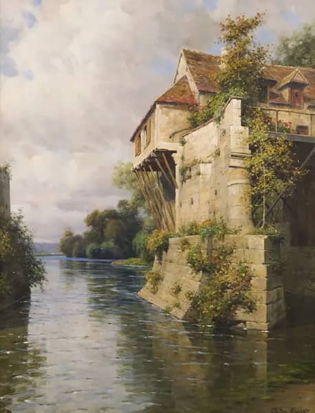 Old Mill on the Broken Bridge Vernon Normandy | Oil Painting Reproduction