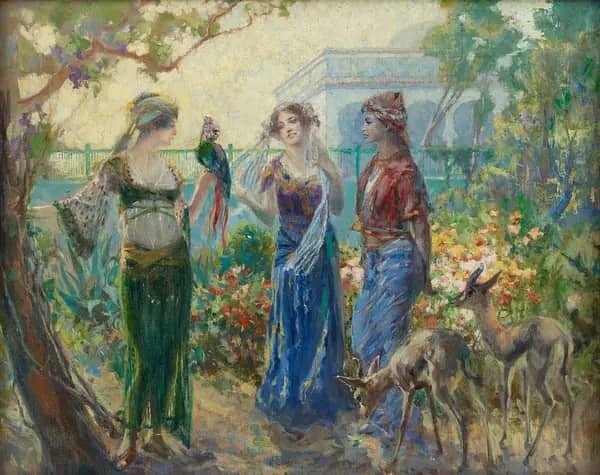 Flower Group From the Orient | Oil Painting Reproduction