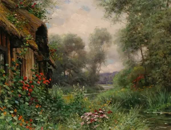 Summer Flowers by Louis Aston Knight | Oil Painting Reproduction