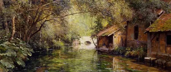 Sunlight and Shadow by Louis Aston Knight | Oil Painting Reproduction