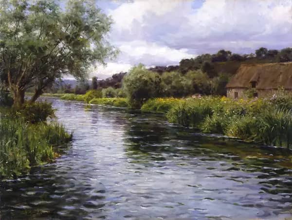 The Banks of the Risle by Louis Aston Knight | Oil Painting Reproduction