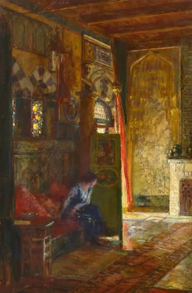 Orientalist Interior by Ferdinand Max Bredt | Oil Painting Reproduction