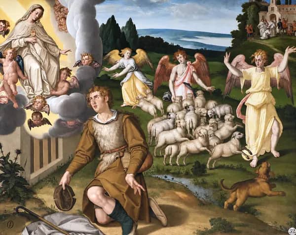 Apparition of the Virgin to Saint Raymond Nonnatus | Oil Painting Reproduction