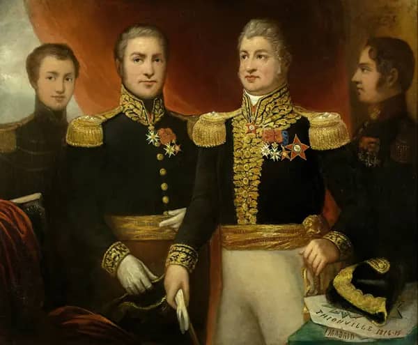 General Leopold Hugo with Two of his Brothers and his Son Abel c1825 | Oil Painting Reproduction
