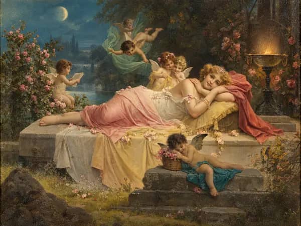 Sweet Dreams by Hans Zatzka | Oil Painting Reproduction