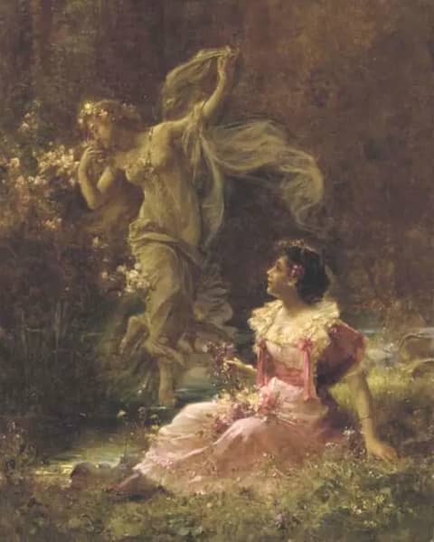 The Daydream of Demeter by Hans Zatzka | Oil Painting Reproduction