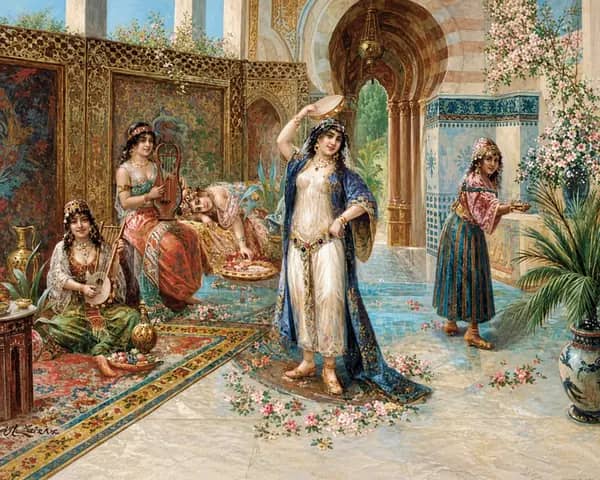 The Harem Musicians by Hans Zatzka | Oil Painting Reproduction