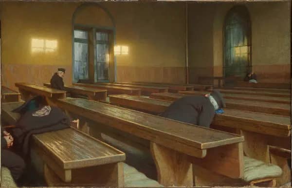 Feast Day at the Pio Albergo Trivulzio | Oil Painting Reproduction