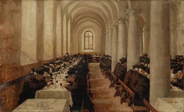 Refectory of the Pio Albergo Trivulzio c1884 | Oil Painting Reproduction