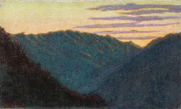 Sunset in the Mountains 1907 | Oil Painting Reproduction