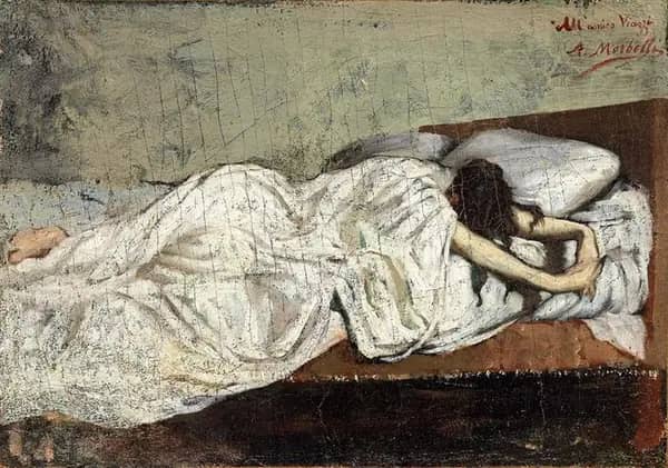 The Awakening 1878 by Angelo Morbelli | Oil Painting Reproduction