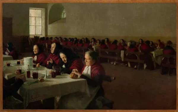 Two Winters 1903 by Angelo Morbelli | Oil Painting Reproduction