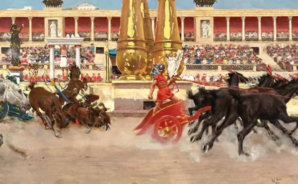 Chariot Race in the Circus 1894 | Oil Painting Reproduction