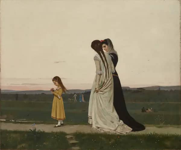 The Evening Walk Environs of Florence 1870 | Oil Painting Reproduction
