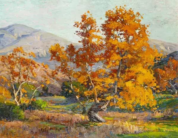 Autumn in Santa Ana Canyon 1920 | Oil Painting Reproduction