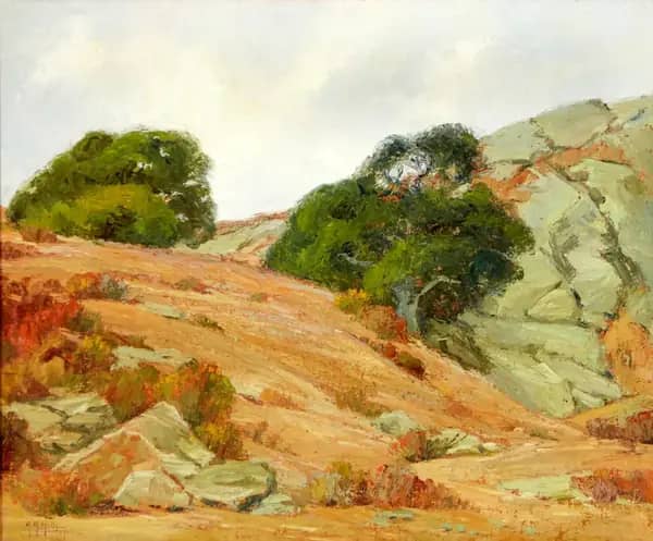 Laguna Canyon by Anna Althea Hills | Oil Painting Reproduction
