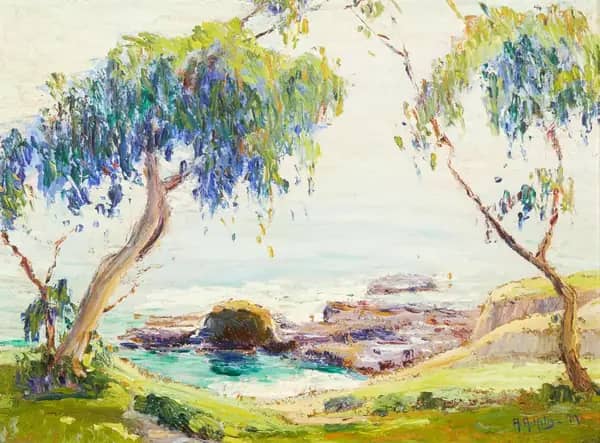 Laguna Coastline by Anna Althea Hills | Oil Painting Reproduction