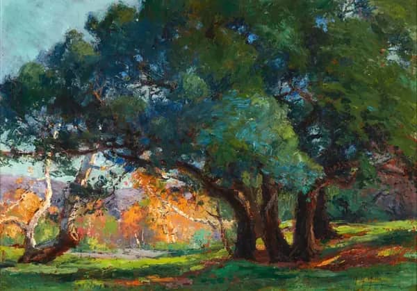 Oaks Irvine Park by Anna Althea Hills | Oil Painting Reproduction