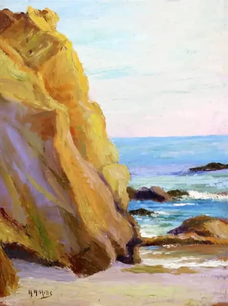 Rocky Coast Laguna by Anna Althea Hills | Oil Painting Reproduction