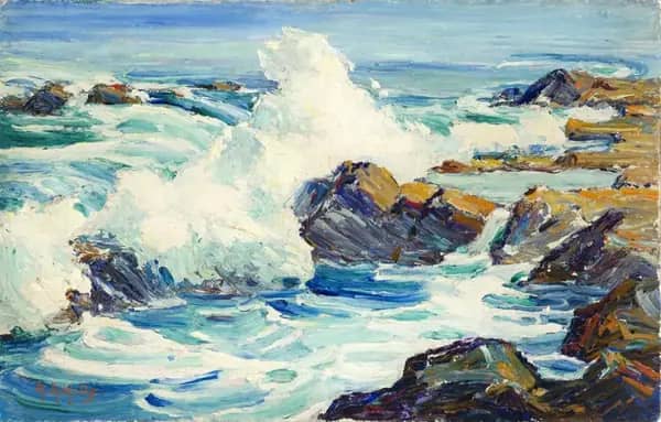 The Blue Pacific by Anna Althea Hills | Oil Painting Reproduction