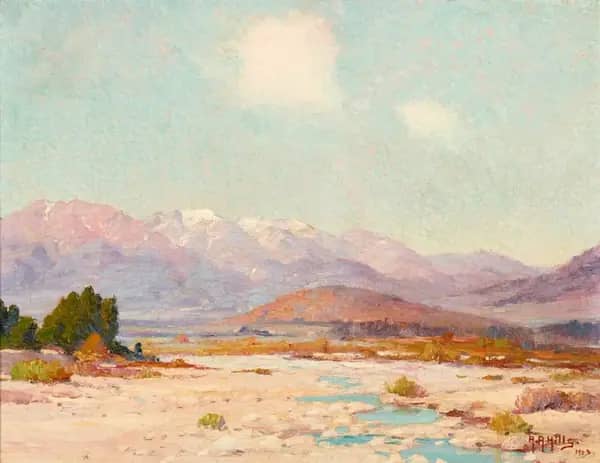 The Winding River 1923 by Anna Althea Hills | Oil Painting Reproduction