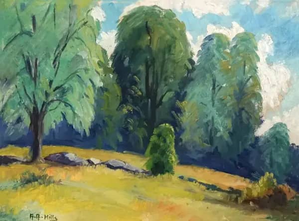 Trees by Anna Althea Hills | Oil Painting Reproduction