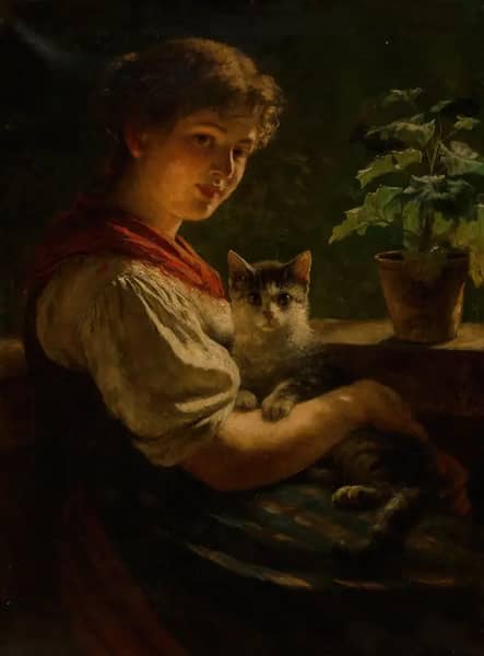 Best Friends 1896 by Rudolf Epp | Oil Painting Reproduction