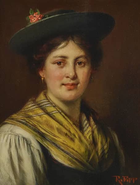 Young Girl by Rudolf Epp | Oil Painting Reproduction