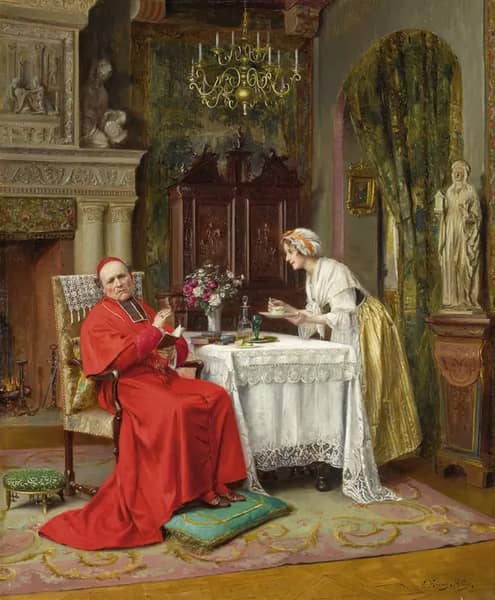 Refusing Coffee by Victor Marais-Milton | Oil Painting Reproduction