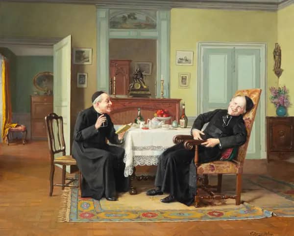 The Fun Reading by Victor Marais-Milton | Oil Painting Reproduction