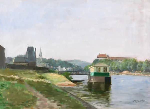 The Quays of the Seine by Victor Marais-Milton | Oil Painting Reproduction