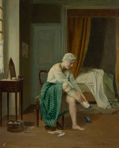 Young Woman Dressing 1933 | Oil Painting Reproduction