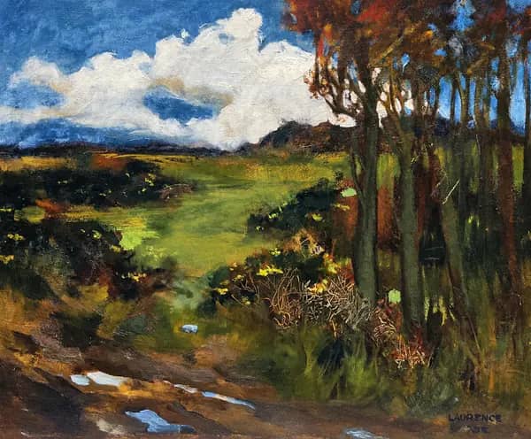 Autumnal River Landscape by Laurence Koe | Oil Painting Reproduction