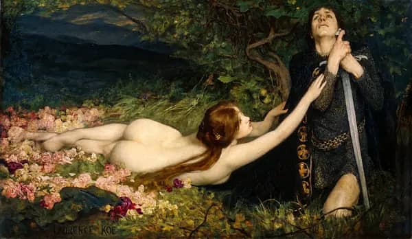 Venus and Tannhauser 1896 by Laurence Koe | Oil Painting Reproduction