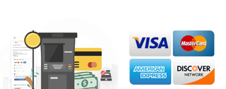 Accept Most Major Credit Cards and PayPal