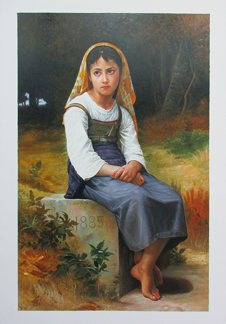 Meditation 1885 - <a href='https://www.reproduction-gallery.com/artist/william-adolphe-bouguereau/?page=2&perpage=30'>More Detail</a>