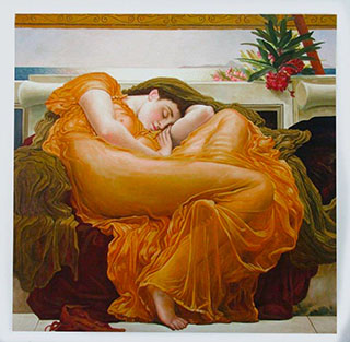 Flaming June C1895 By Frederick Lord Leighton - <a href='https://www.reproduction-gallery.com/oil-painting/1174287137/flaming-june-c1895-by-frederick-lord-leighton/'>More Detail</a>