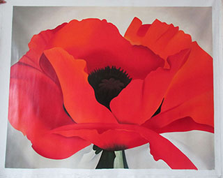 Red Poppy By Georgia O Keeffe - <a href='https://www.reproduction-gallery.com/oil-painting/1110737512/red-poppy-by-georgia-o-keeffe/'>More Detail</a>